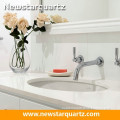 Newstar polished artificial stone white quartz countertop